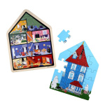 Moomin Puzzle 19 Pcs Wooden Framed Puzzle House