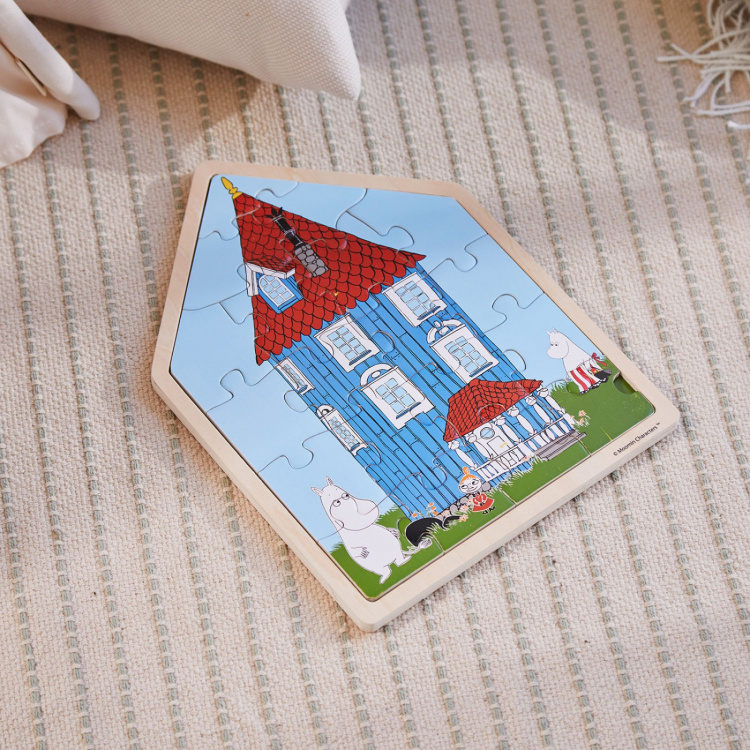 Moomin Puzzle 19 Pcs Wooden Framed Puzzle House