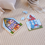 Moomin Puzzle 19 Pcs Wooden Framed Puzzle House