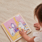 Moomin Puzzle 16 Pcs Wooden Puzzle Construction Fun