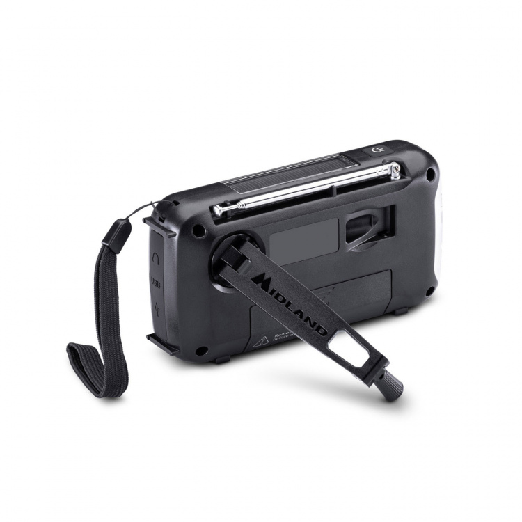 Midland Emergency Radio Power Bank ER100 Emergency Red Black