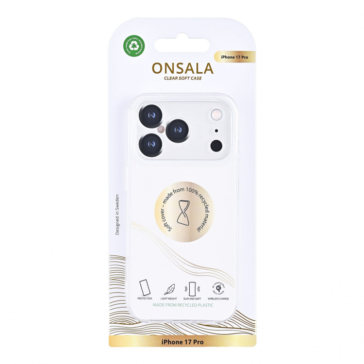 Onsala Phone Case Recycled TPU Transparent - iPhone 17 Pro