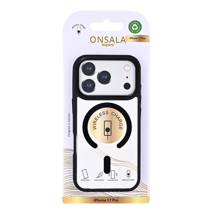 Onsala Phone Case Bumper MagSeries Black & Clear - iPhone 17 Pro
