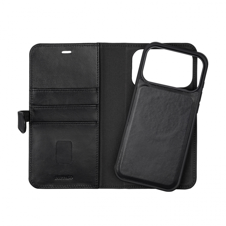 Buffalo Wallet Case 2-in-1 3 Card MagSeries Black - iPhone 17 Pro Max