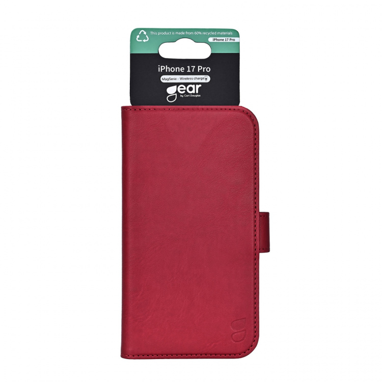 Gear Wallet Case 3 Card Slots Magseries Deep Red - iPhone 17 Pro