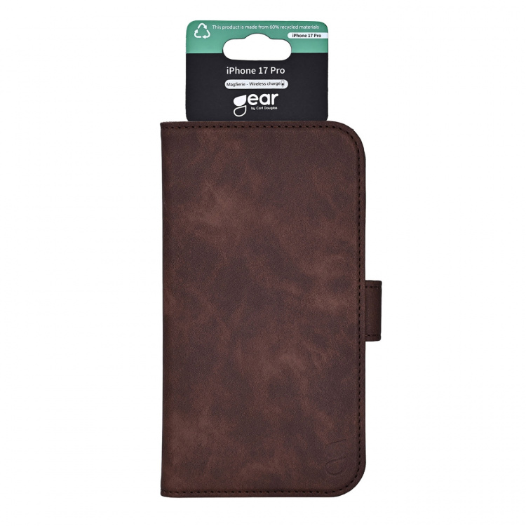 Gear Wallet Case 3 Card Slots Magseries Brown - iPhone 17 Pro