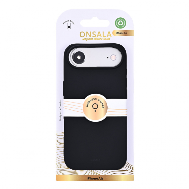 Onsala Phone Case with Silicone Feel Black - iPhone Air