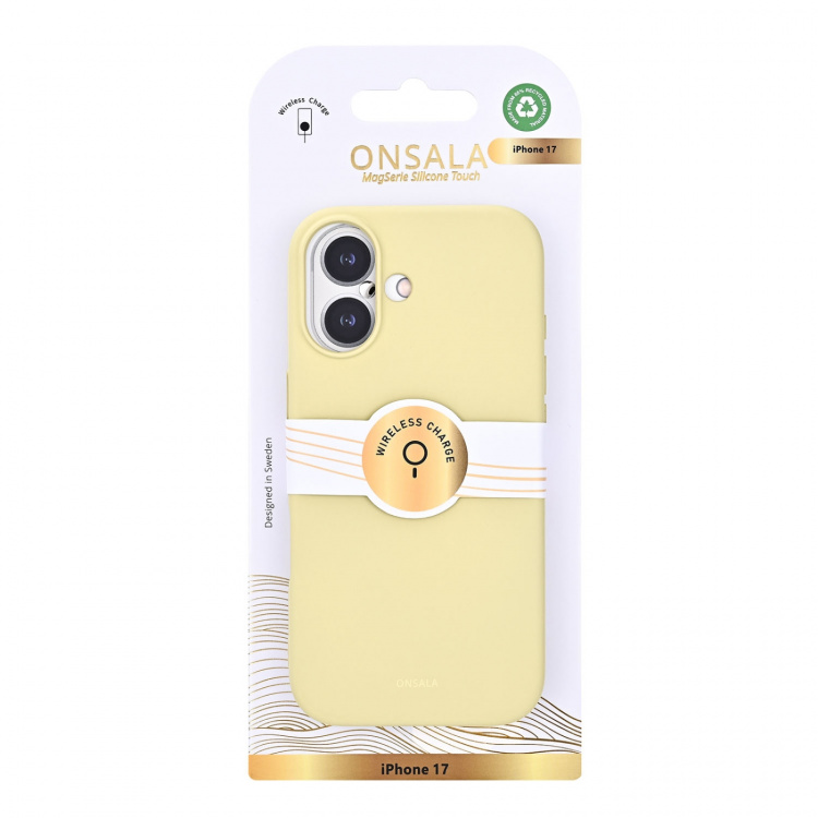 Onsala Phone Case with Silicone Feel Lemon - iPhone 17