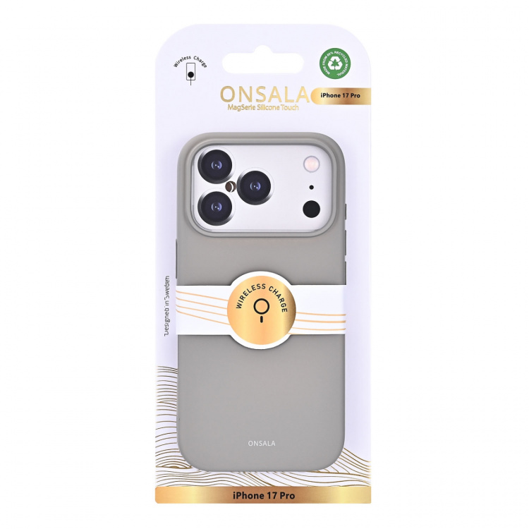 Onsala Phone Case with Silicone Feel Concrete - iPhone 17 Pro