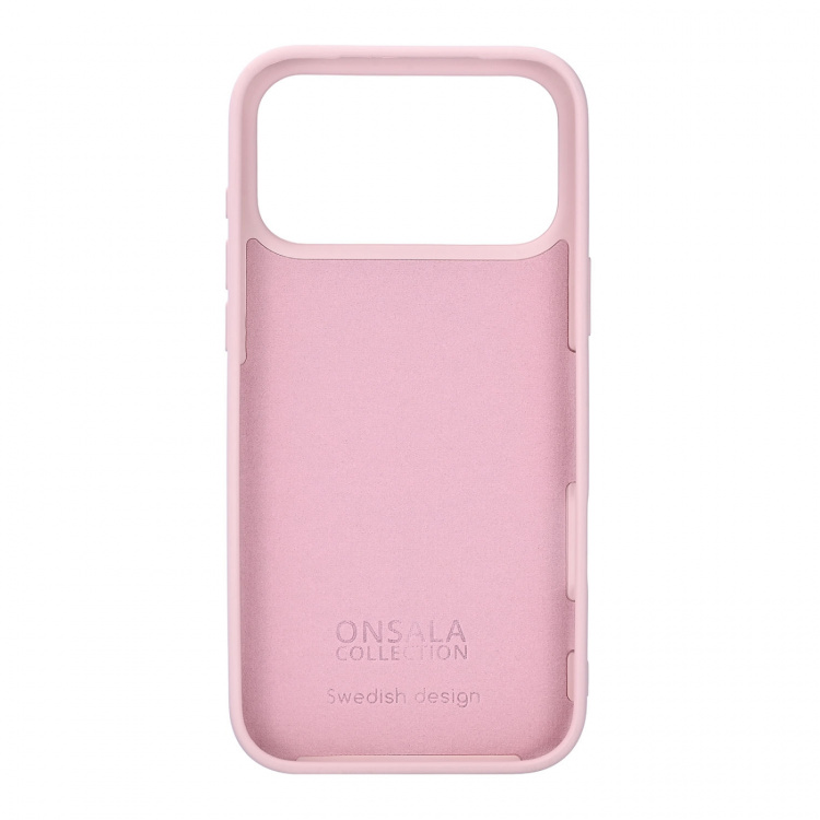 Onsala Phone Case with Silicone Feel Chalk Pink - iPhone 17 Pro Max