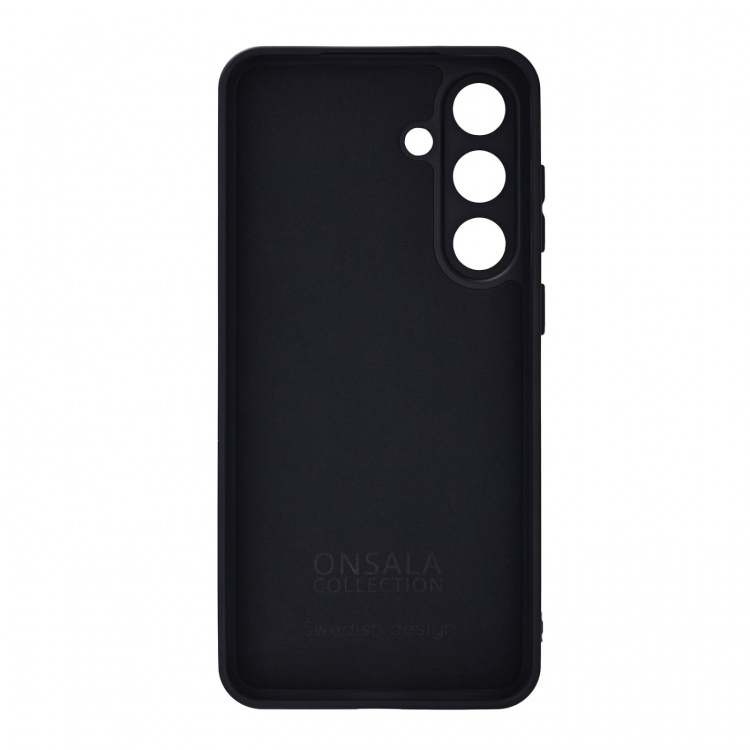 Onsala Phone Case with Silicone Feel Black - Samsung Galaxy S25 FE 5G