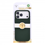 Onsala Phone Case with Silicone Feel Olive Green - iPhone 17 Pro Max