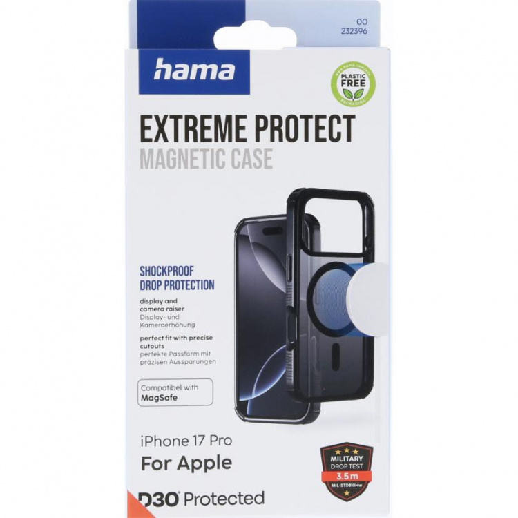 Hama Phone Case Extreme Protect iPhone 17 Pro MagCase Black
