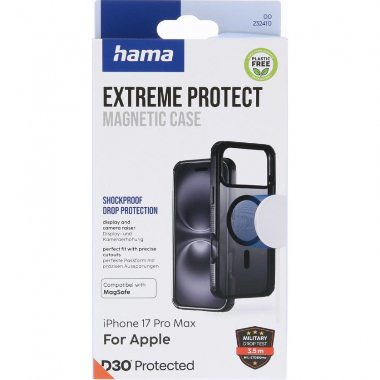 Hama Phone Case Extreme Protect iPhone 17 Pro Max MagCase Black