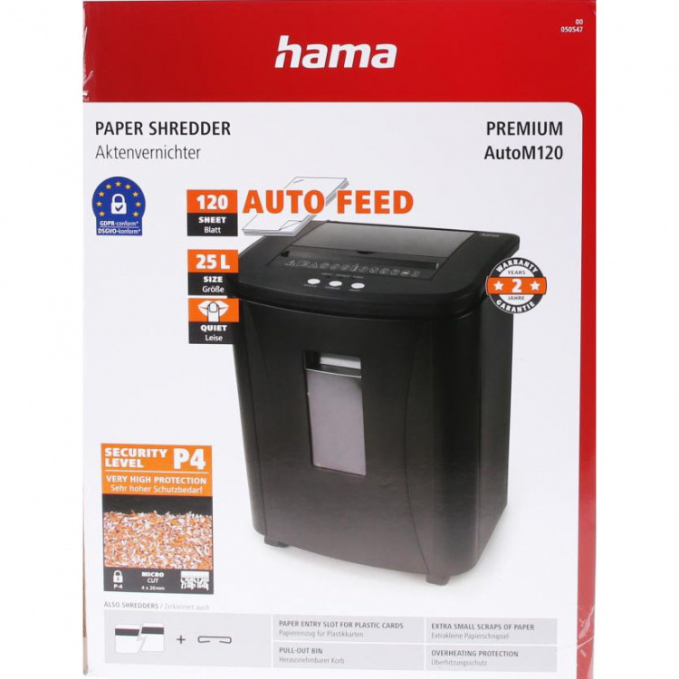 Hama Paper Shredder Premium Auto M120