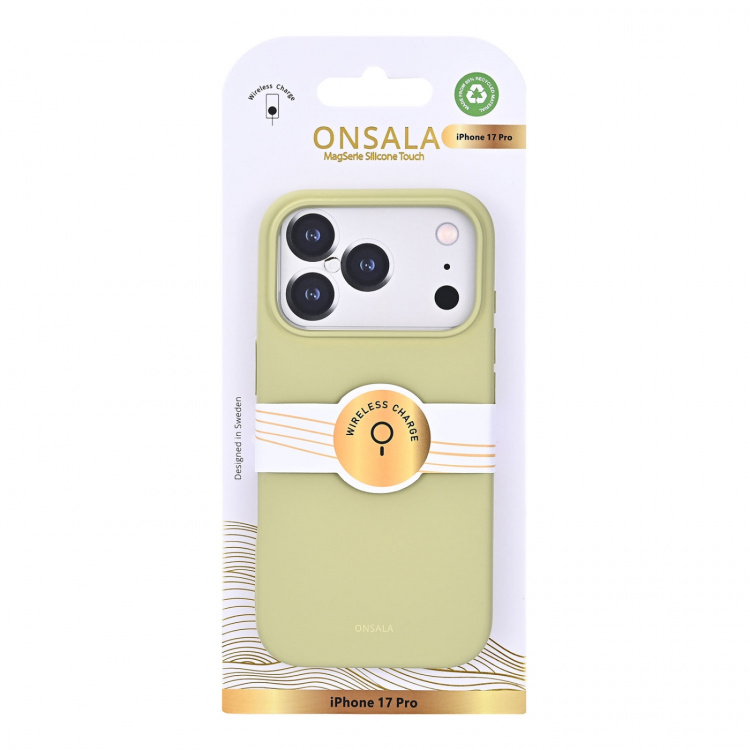 Onsala Phone Case with Silicone Feel Lime - iPhone 17 Pro