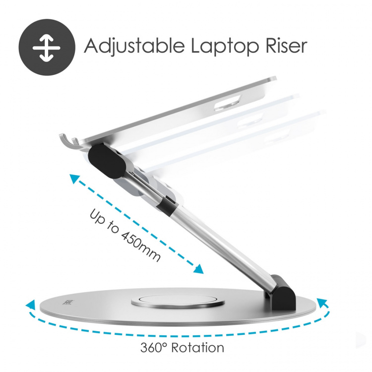 Desire2 Laptop Riser Sit-Stand Supreme 360 Aluminum