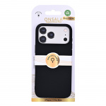 Onsala Phone Case with Silicone Feel Black - iPhone 17 Pro Max