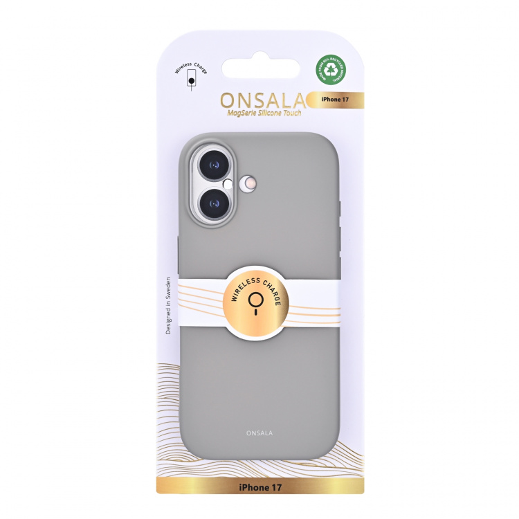 Onsala Phone Case with Silicone Feel Concrete - iPhone 17