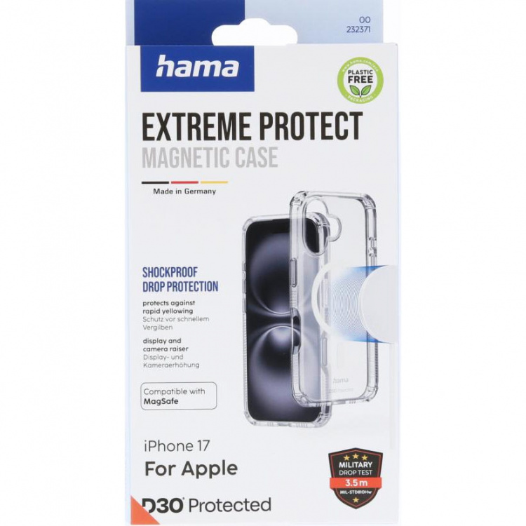 Hama Phone Case Extreme Protect iPhone 17 MagCase Transparent