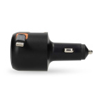 Nedis Car Charger | 2.4 / 3.0 A | Number of outputs: 3 | Port type: USB-A / USB-C™ | USB-C™ Retractable Cable | 0.70 m | Automatic Voltage Selection