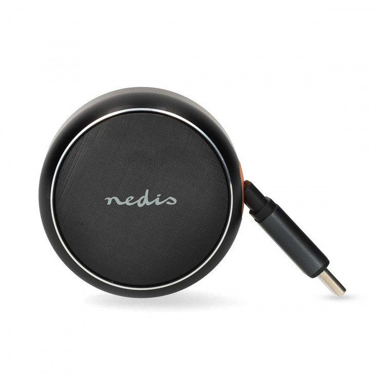 Nedis Car Charger | 2.4 / 3.0 A | Number of outputs: 1 | USB-C™ Retractable Cable | 0.70 m | Automatic Voltage Selection