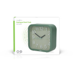 Nedis Analogue Desk Alarm Clock | Snooze function | Silent clockwork | Green