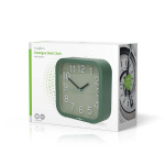 Nedis Analogue Desk Alarm Clock | Snooze function | Silent clockwork | Green