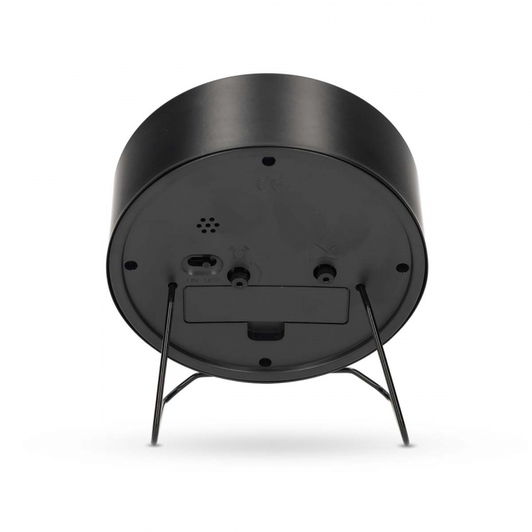 Nedis Analogue Desk Alarm Clock | Snooze function | Silent clockwork | Black