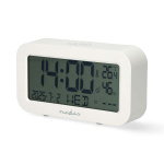 Nedis Digital Desk Alarm Clock | LCD | Backlight | Snooze function | Date display | Timer function | White
