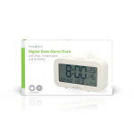 Nedis Digital Desk Alarm Clock | LCD | Backlight | Snooze function | Date display | Timer function | White