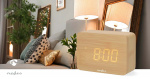 Nedis Digital Desk Alarm Clock | LED | Backlight | Snooze function | Date display | Indoor temperature | Wood