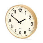 Nedis Wall Clock | Diameter: 300 mm | Wood | Silent movement | Wood