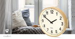Nedis Wall Clock | Diameter: 300 mm | Wood | Silent movement | Wood