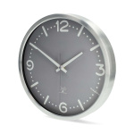 Nedis Wall Clock | Diameter: 300 mm | Aluminium | Radio controlled time | Silent movement | Grey / Metal