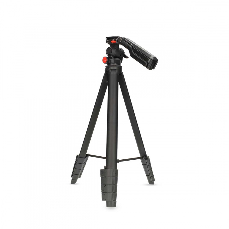 Nedis Tripod | Maximum load capacity: 3 kg | Minimum working height: 41.5 cm | Maximum working height: 160 cm | 5 Segments | Pan & Tilt | Travel bag included | ABS / Aluminium | Black
