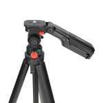 Nedis Tripod | Maximum load capacity: 3 kg | Minimum working height: 41.5 cm | Maximum working height: 160 cm | 5 Segments | Pan & Tilt | Travel bag included | ABS / Aluminium | Black