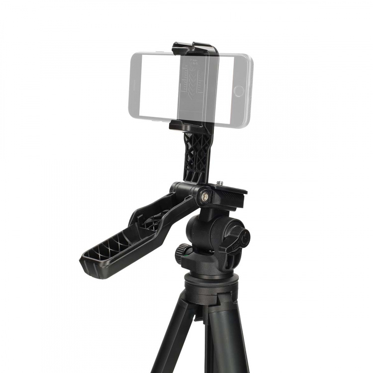 Nedis Tripod | Maximum load capacity: 3 kg | Minimum working height: 41.5 cm | Maximum working height: 160 cm | 5 Segments | Pan & Tilt | Travel bag included | ABS / Aluminium | Black