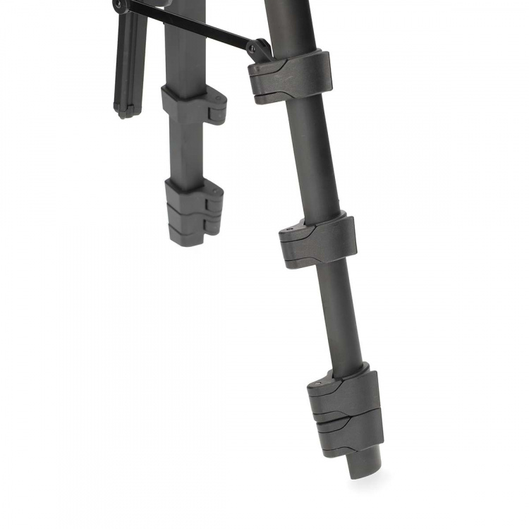 Nedis Tripod | Maximum load capacity: 3 kg | Minimum working height: 41.5 cm | Maximum working height: 160 cm | 5 Segments | Pan & Tilt | Travel bag included | ABS / Aluminium | Black