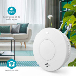 Nedis SmartLife Smoke Detector | Battery Powered | Sensor life cycle: 10 year | EN 14604 | Max. battery life: 120 Months | 85 dB | White | 1 pcs
