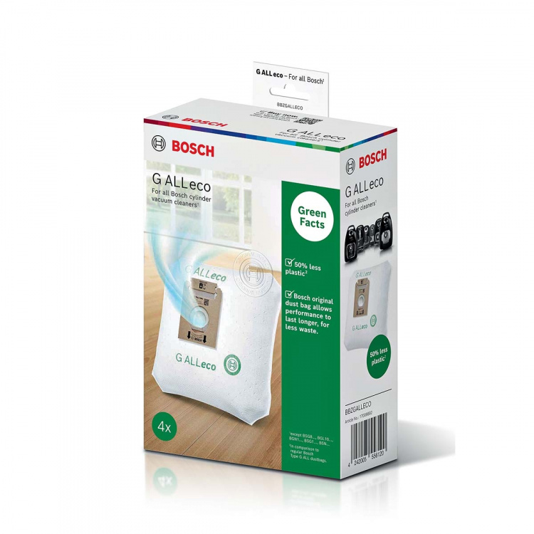 Bosch Vacuum cleaner bag Type G ALL ECO 4 pieces Bosch Vacuum cleaner bag Type G ALL ECO 4 pieces