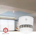 Nedis SmartLife Smoke Detector | Battery Powered | Sensor life cycle: 10 year | EN 14604 | Max. battery life: 36 Months | 85 dB | White | 1 pcs