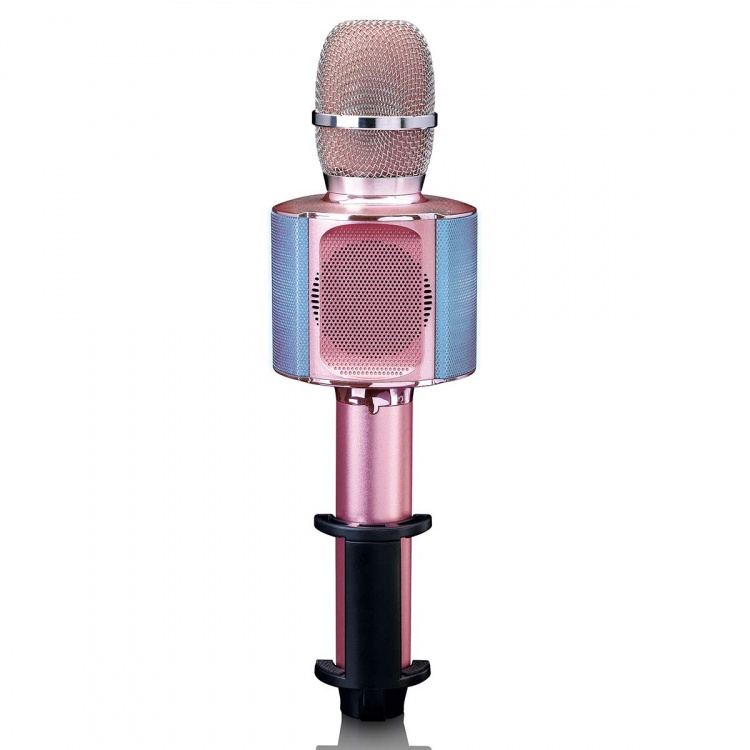 Lenco Bluetooth® Karaoke microphone with speaker & lighting Pink Lenco Bluetooth® Karaoke microphone with speaker & lighting Pink