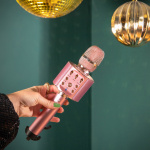 Lenco Bluetooth® Karaoke microphone with speaker & lighting Pink Lenco Bluetooth® Karaoke microphone with speaker & lighting Pink