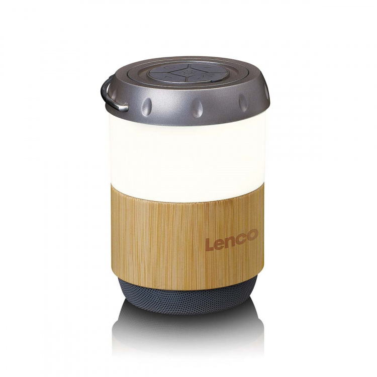 Lenco Lantern with built-in Bluetooth® speaker Bamboo Lenco Lantern with built-in Bluetooth® speaker Bamboo