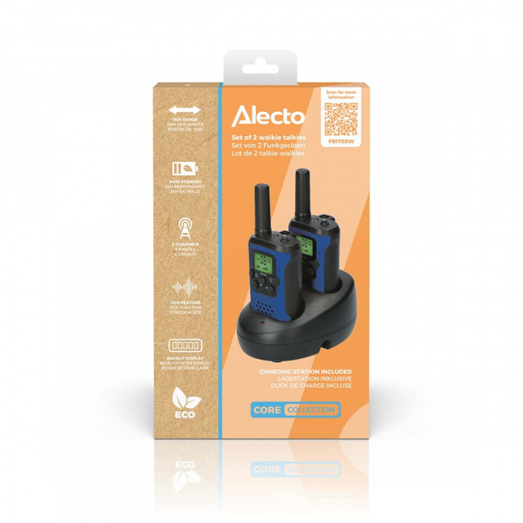 Alecto Set of two Two-Way radios range up to 7 kilometers Blue / Black