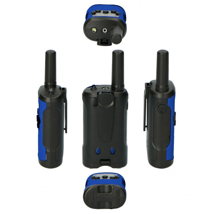 Alecto Set of two Two-Way radios range up to 7 kilometers Blue / Black