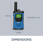 Alecto Set of two Two-Way radios range up to 7 kilometers Blue / Black
