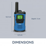 Alecto Set of two Two-Way radios range up to 7 kilometers Blue / Black