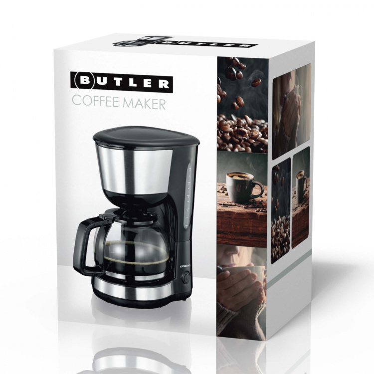 Butler Coffee maker 1.25L 1000W Black Butler Coffee maker 1.25L 1000W Black